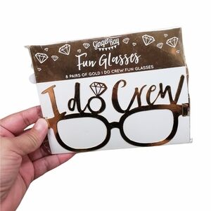 [Ginger Ray] 8 Pairs of I Do Crew Fun Glasses